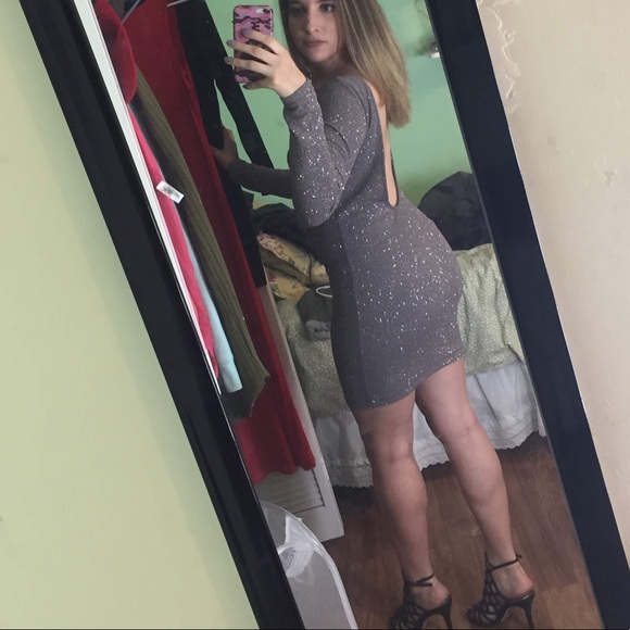 Windsor purple/grey sparkly dress size medium - Picture 7 of 8